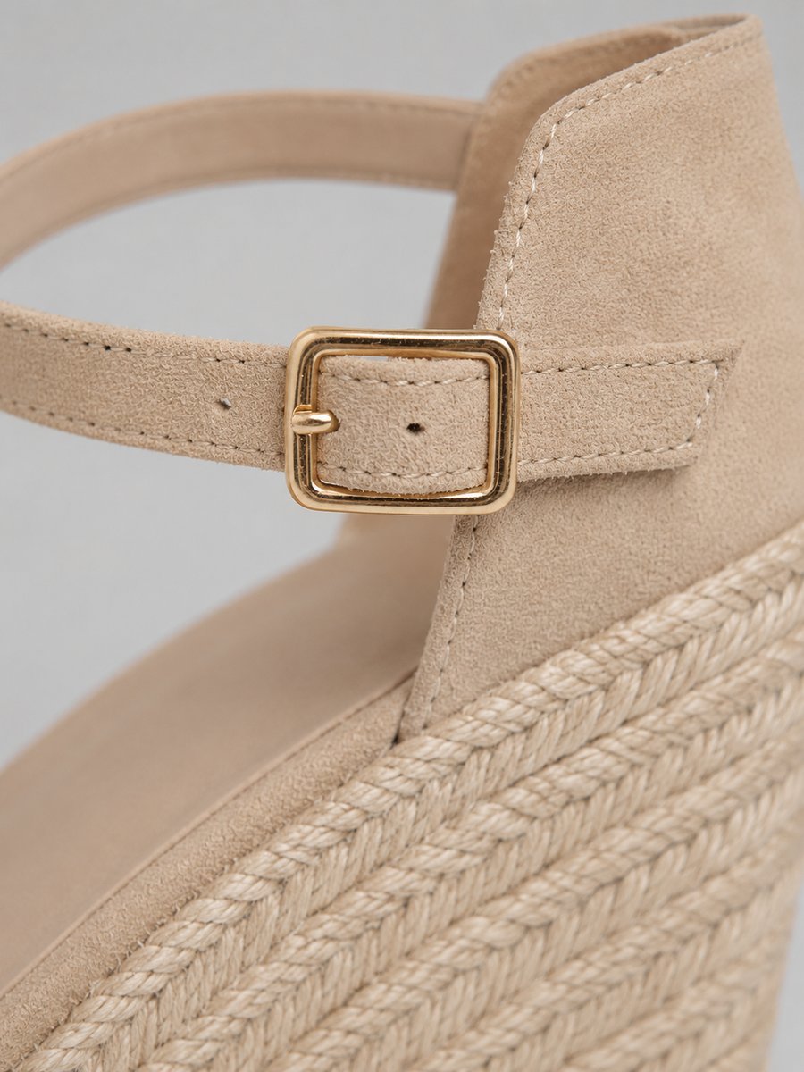 Women's Closed-Toe Espadrille Wedge Ankle-Strap Sandal Boots