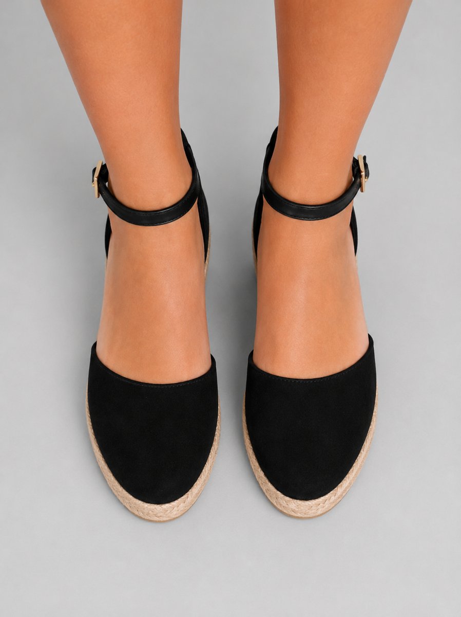 Women's Closed-Toe Espadrille Wedge Ankle-Strap Sandal Boots