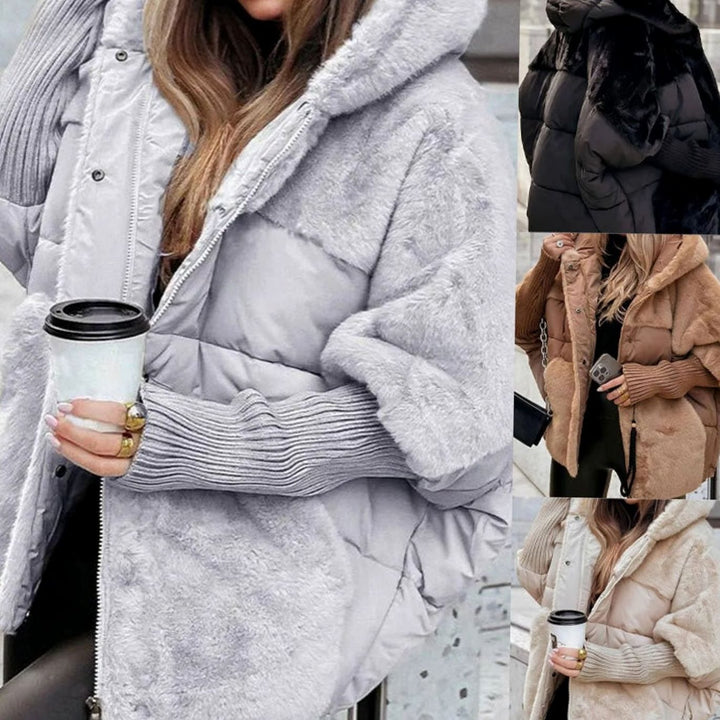 Women's Coat Oversized Faux Fur Puffer Hooded Winter Jacket