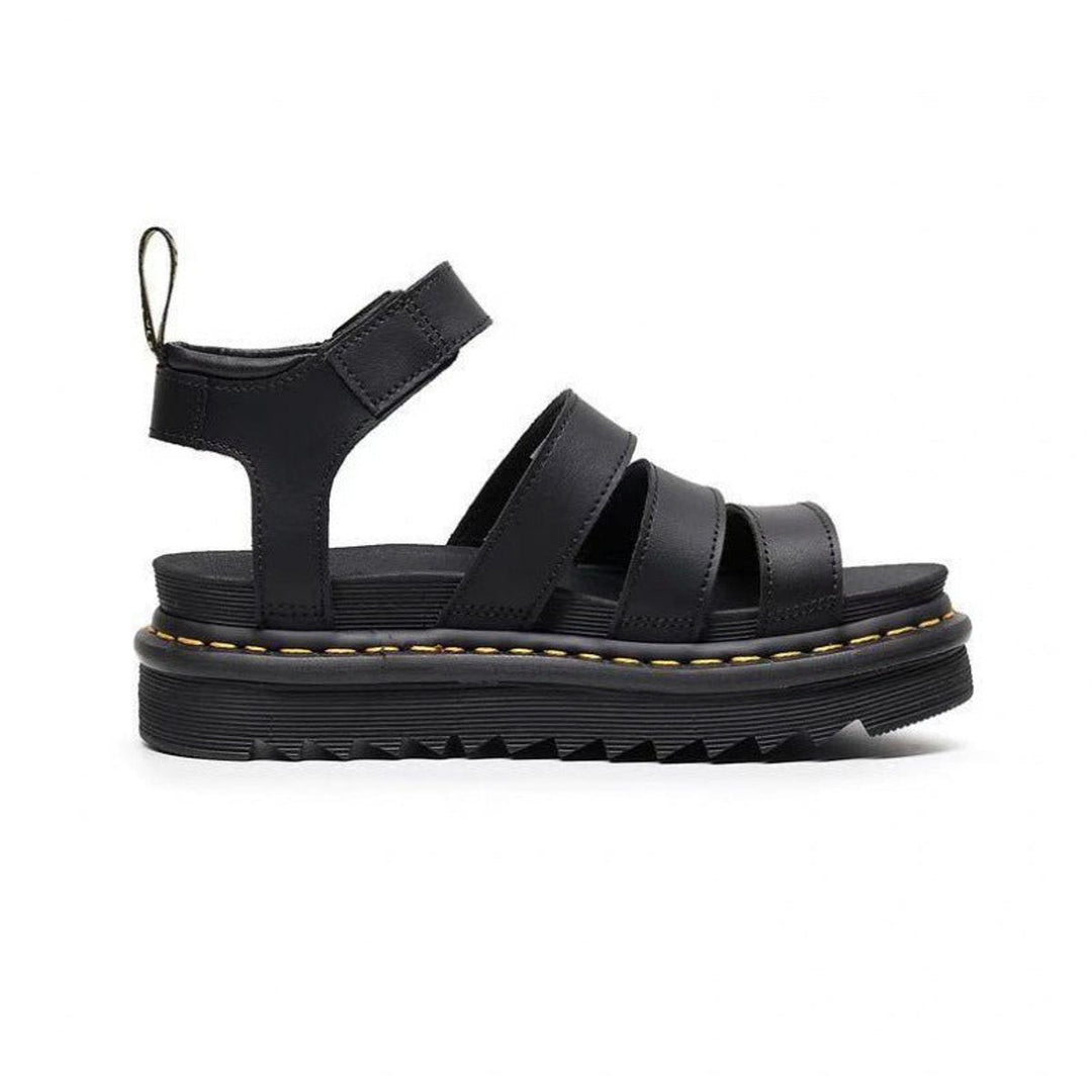 Women's Comfortable Sandals Buckle-Strap Platform Open-Toe