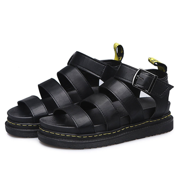 Women's Comfortable Sandals Buckle-Strap Platform Open-Toe