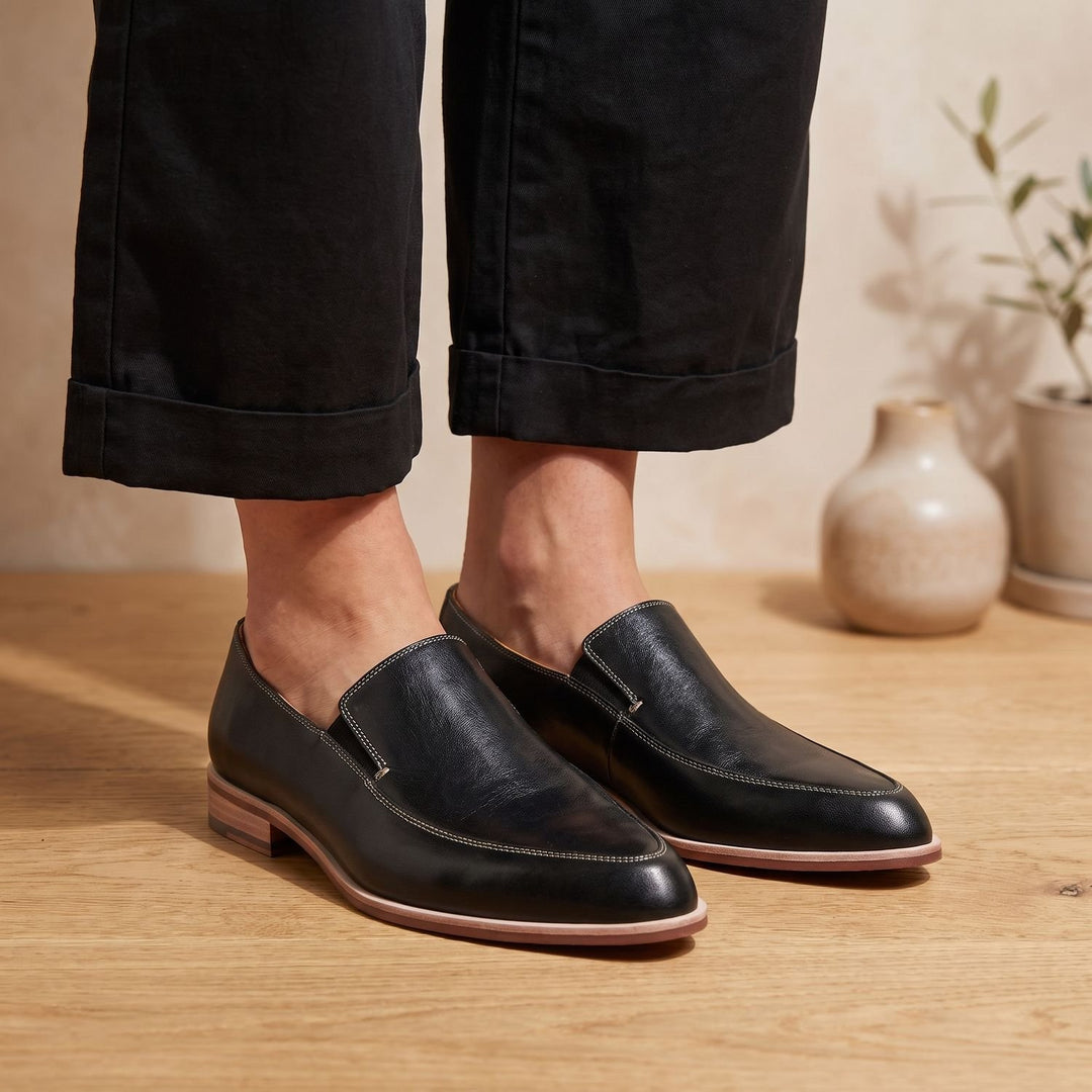 Women's Cushioned Slip-On Pointed-Toe Loafers