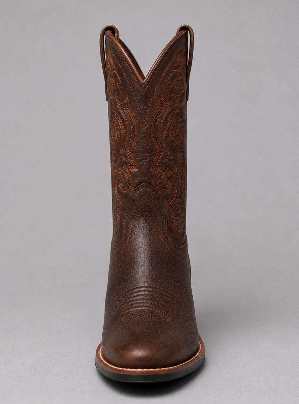 Women's Embroidered Leather Western Cowboy Boots Block Heel