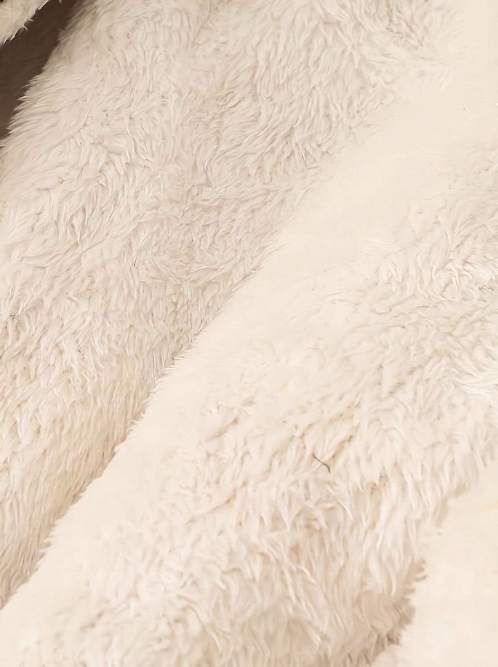Women's Faux-Fur Collar Drawstring Waist Mid-Length Parka Coat