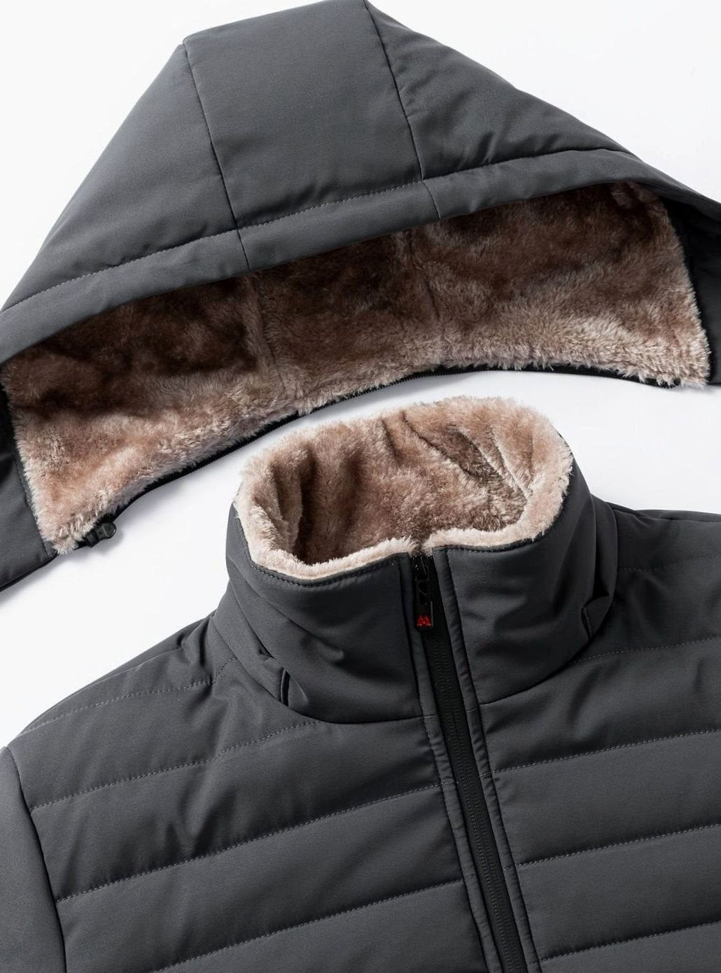 Women's Fleece-Lined Hooded Quilted Puffer Jacket