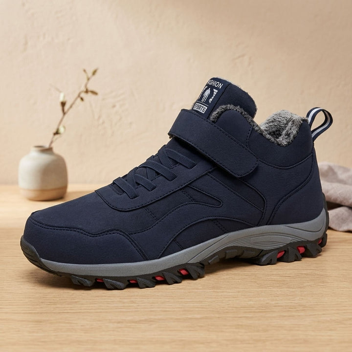 Women's Fleece-Lined Orthopedic Winter Ankle Snow Boots - Blue