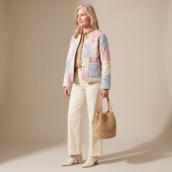 Women's Floral Print Relaxed-Fit Long Jacket - Multicolor