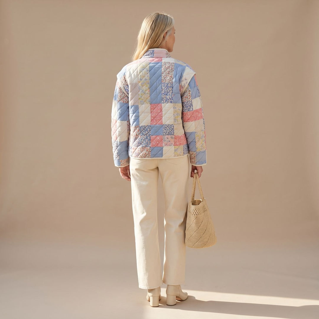 Women's Floral Print Relaxed-Fit Long Jacket