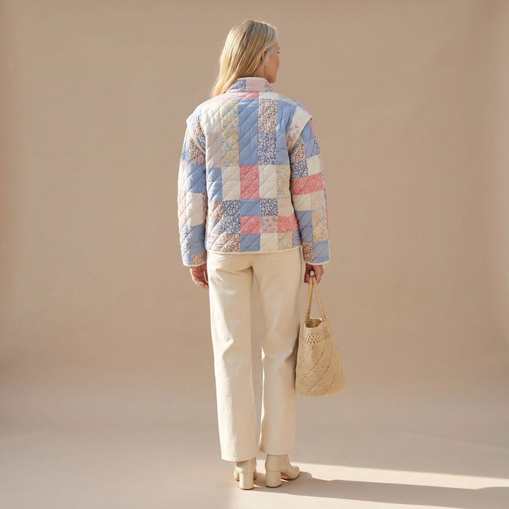 Women's Floral Print Relaxed-Fit Long Jacket