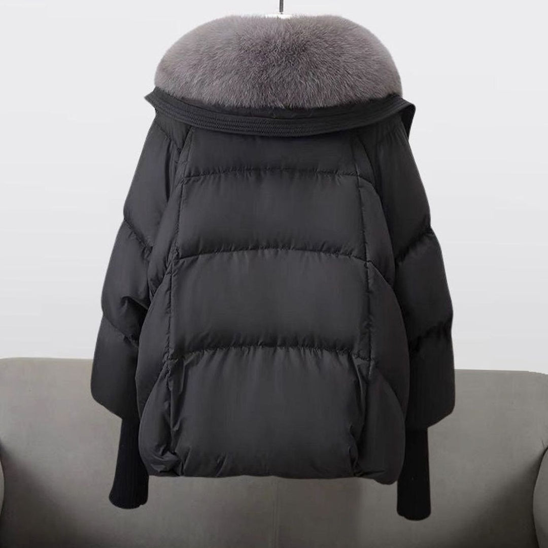 Women's Fur-Collar Padded Puffer Winter Jacket