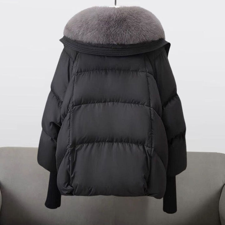 Women's Fur-Collar Padded Puffer Winter Jacket