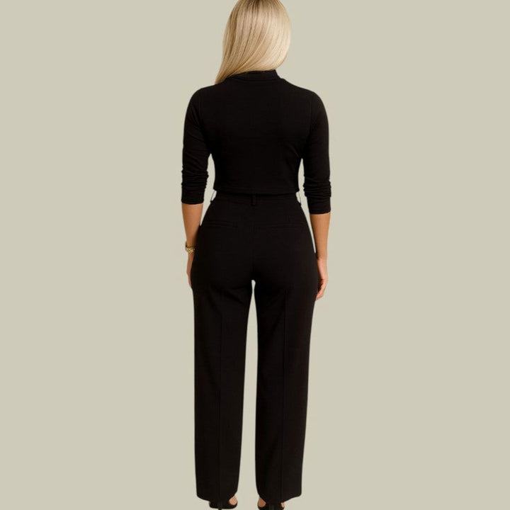 Women's High-Waist Wide-Leg Cropped Top Loungewear Sets