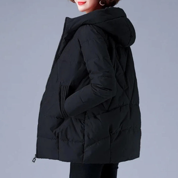 Women's Hooded Padded Zip-Up Winter Jacket