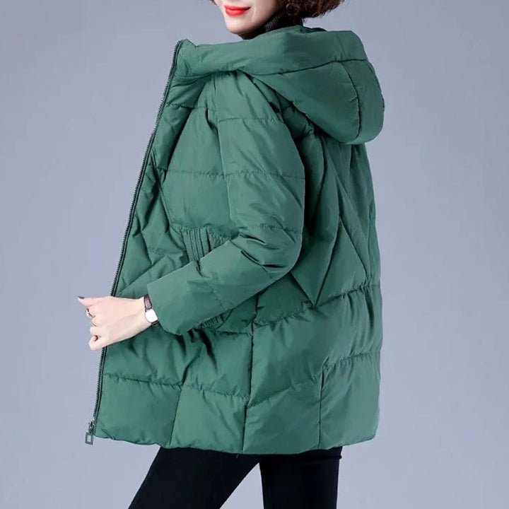 Women's Hooded Padded Zip-Up Winter Jacket