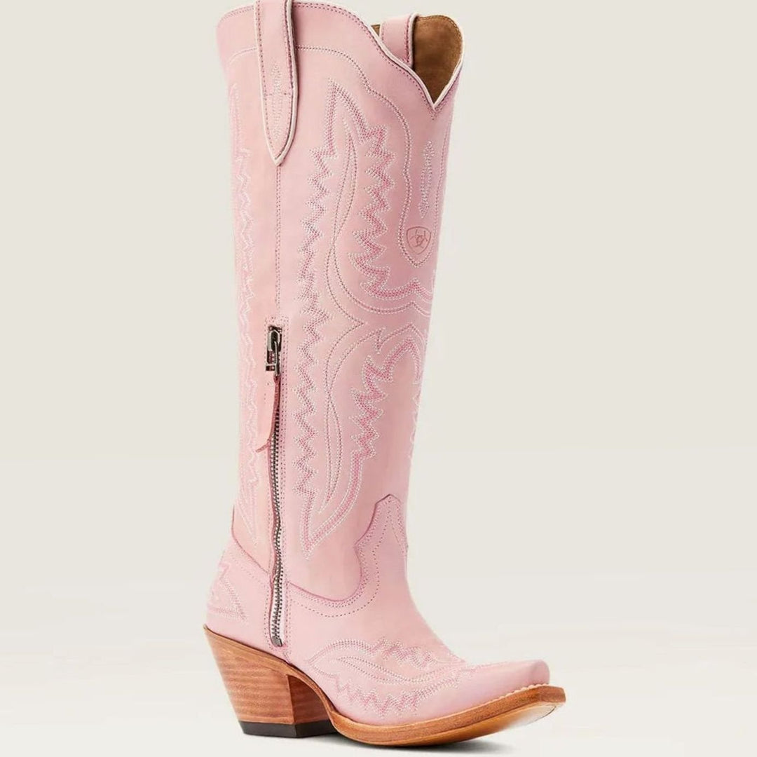Women's Knee-High Embroidered Pointed-Toe Western Cowboy Boots