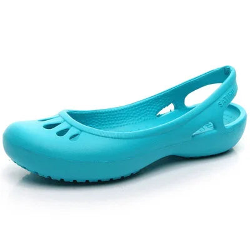 Women's Lightweight Waterproof Jelly Slingback Comfortable Sandals - Sky Blue