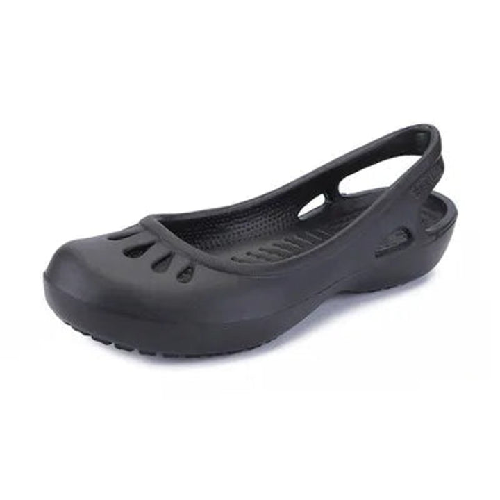 Women's Lightweight Waterproof Jelly Slingback Comfortable Sandals - Black