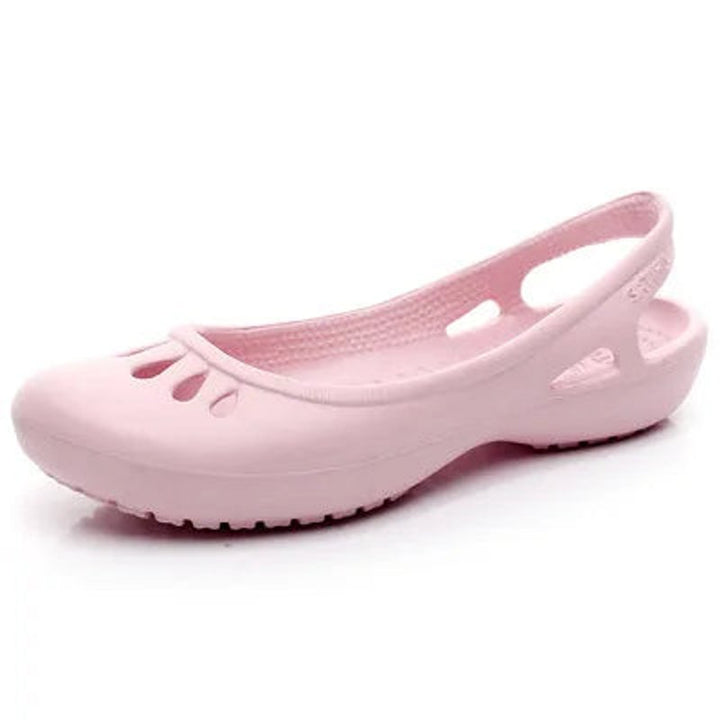 Women's Lightweight Waterproof Jelly Slingback Comfortable Sandals - Pink