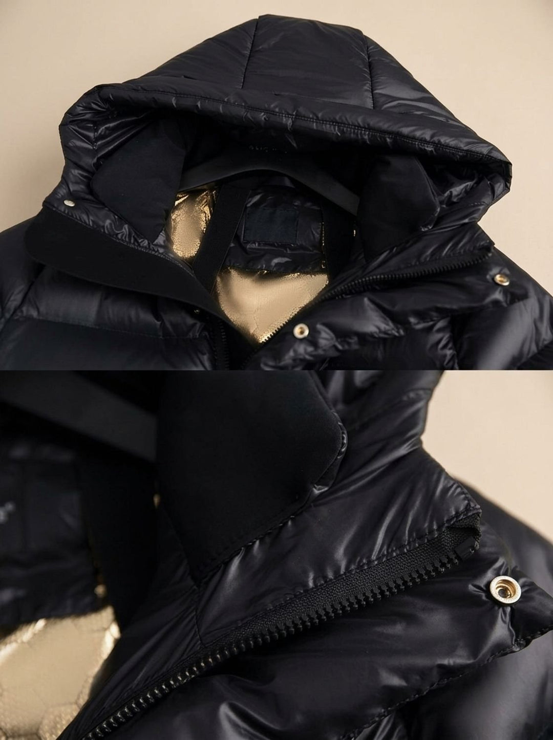 Women's Longline Quilted Hooded Puffer Jacket