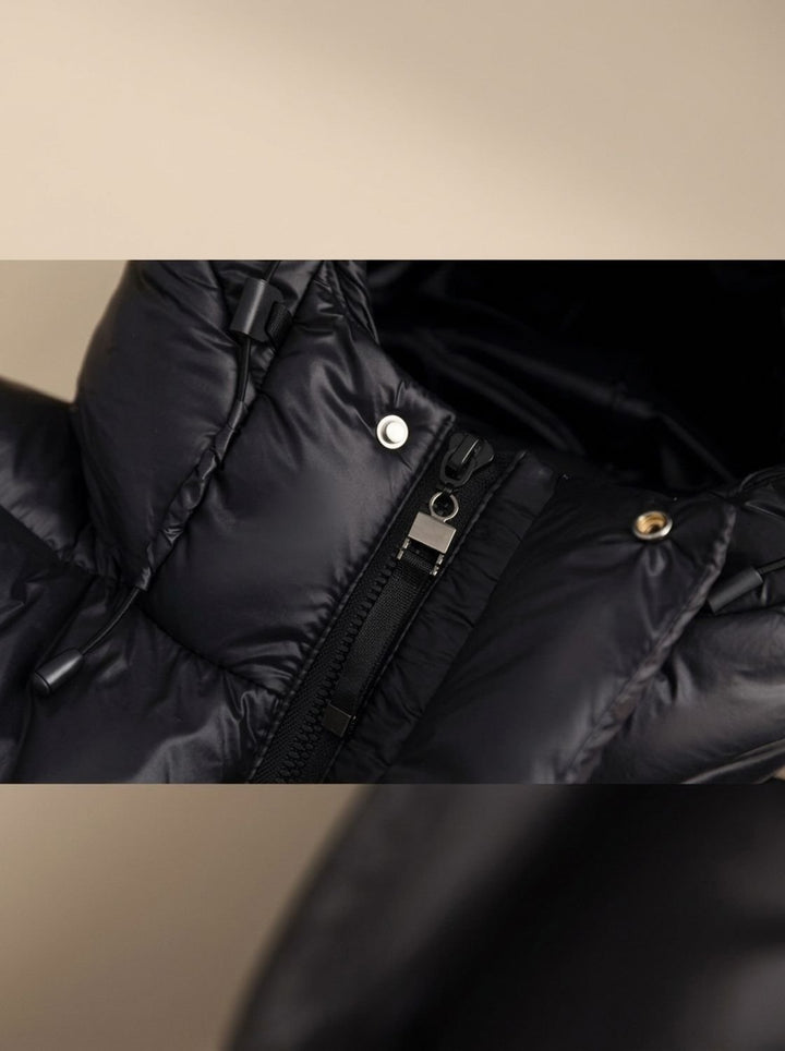 Women's Longline Quilted Hooded Puffer Jacket