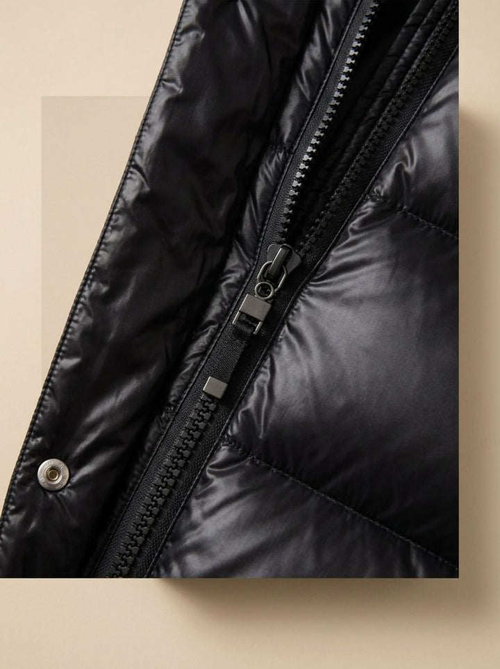 Women's Longline Quilted Hooded Puffer Jacket