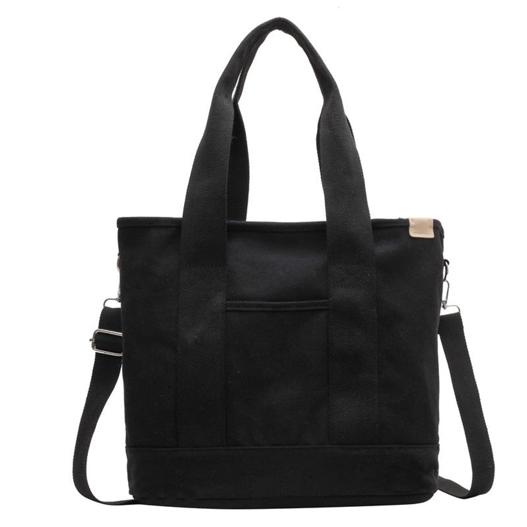 Women's Multifunctional Canvas Tote Bag Adjustable Crossbody Shoulder Strap
