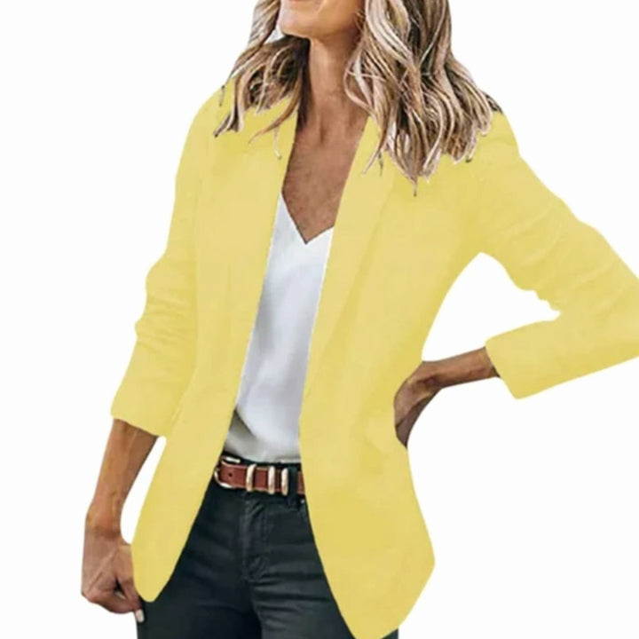 Women's Open Front Long Sleeve Work Blazer