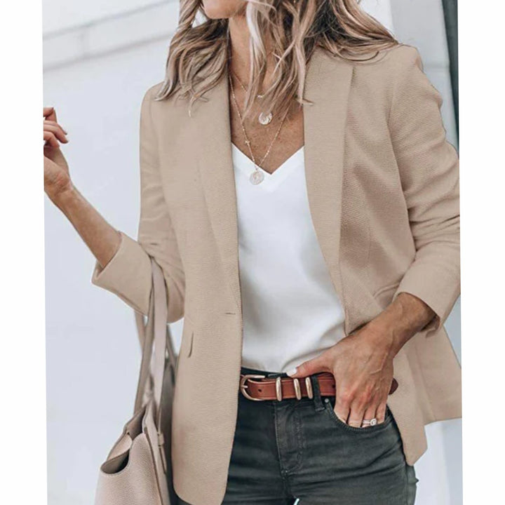 Women's Open Front Long Sleeve Work Blazer