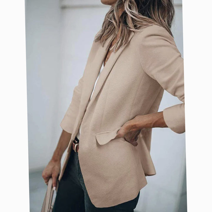 Women's Open Front Long Sleeve Work Blazer