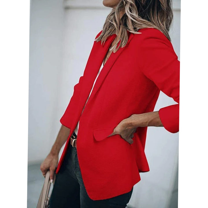 Women's Open Front Long Sleeve Work Blazer