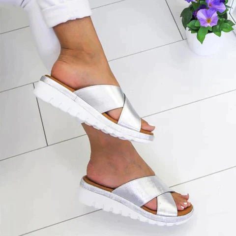 Women's Orthopedic Adjustable Cross-Strap Sandals