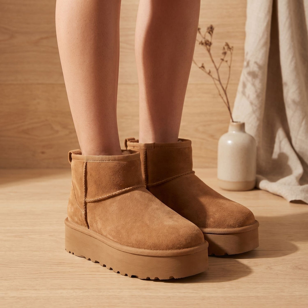 Women's Orthopedic Ankle Boots Platform Pull-On Lug Sole