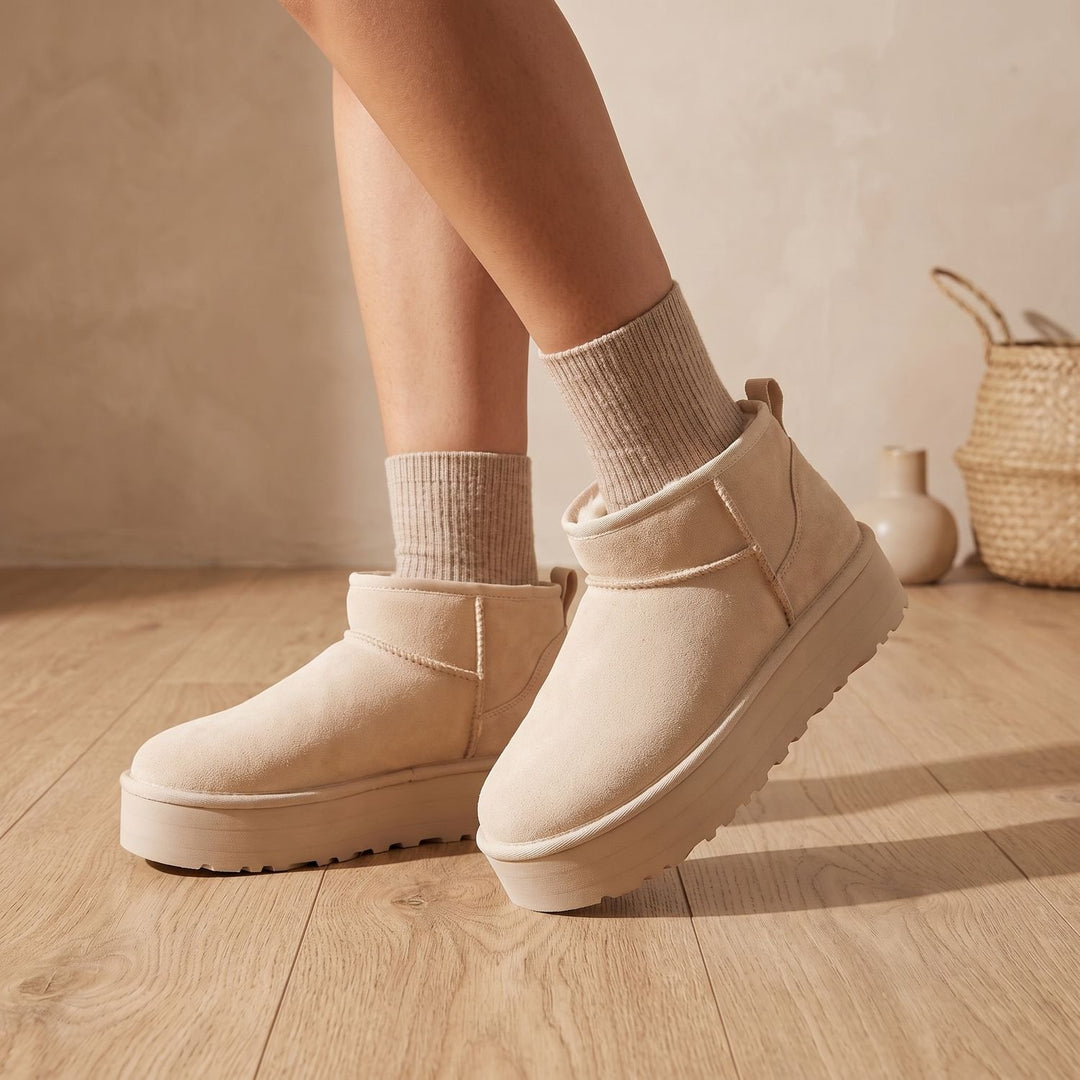 Women's Orthopedic Ankle Boots Platform Pull-On Lug Sole
