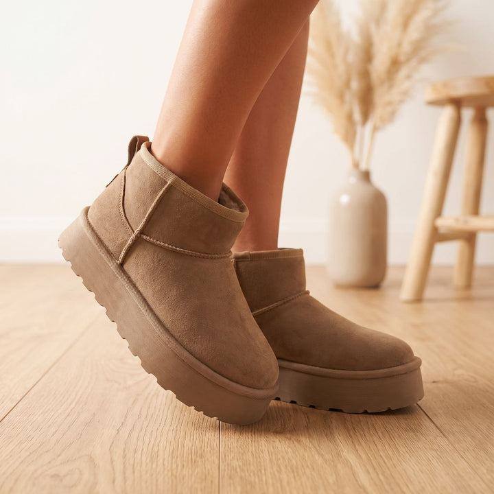 Women's Orthopedic Ankle Boots Platform Pull-On Lug Sole