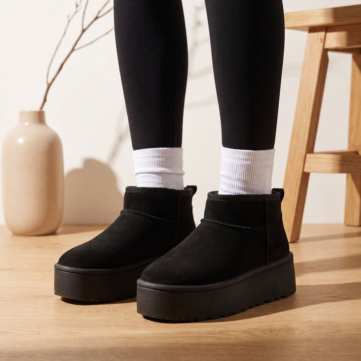 Women's Orthopedic Ankle Boots Platform Pull-On Lug Sole