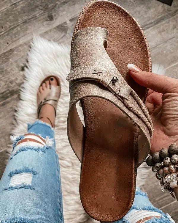 Women's Orthopedic Arch-Support Flat Thong Comfort Sandals