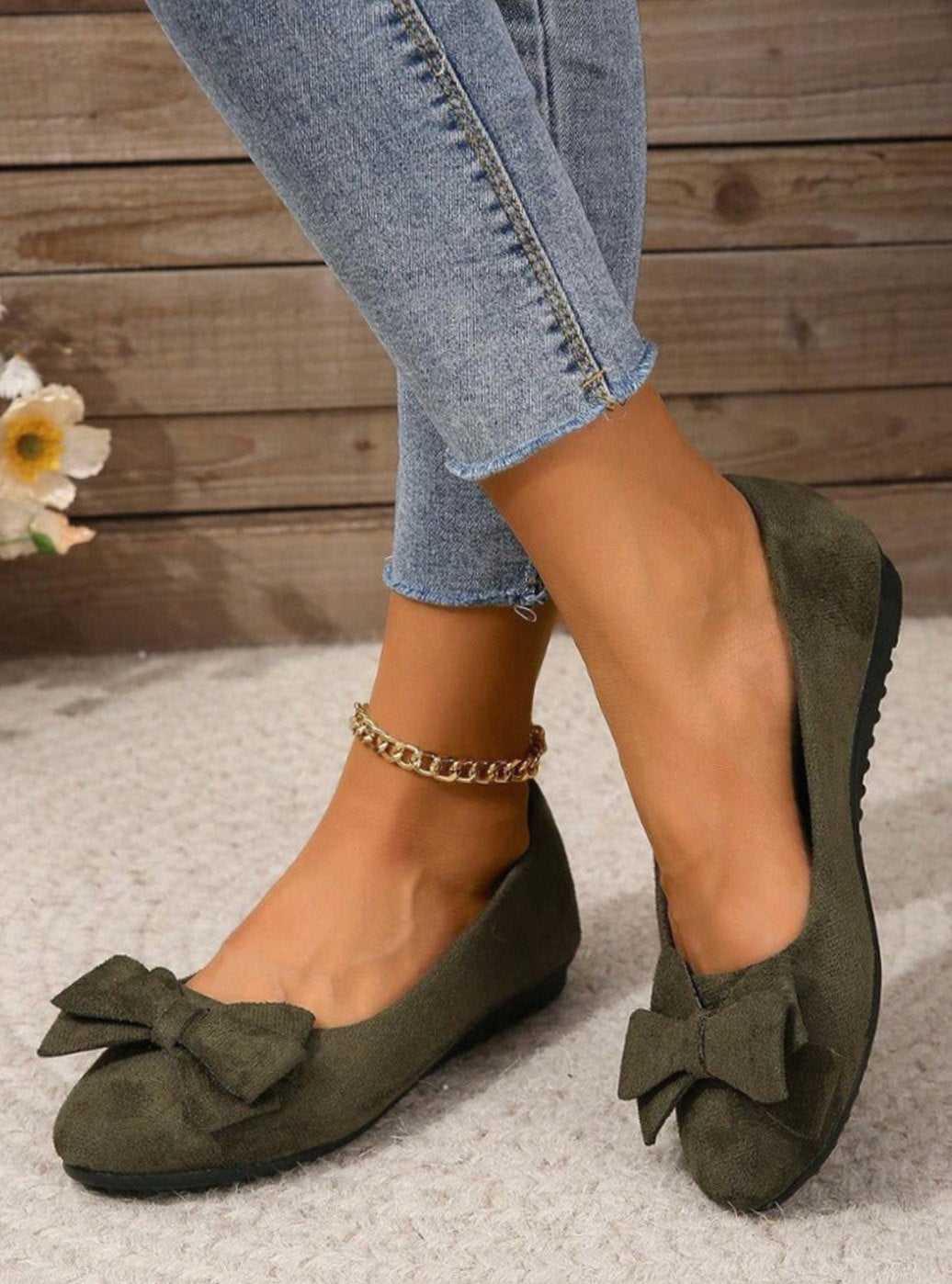 Women's Orthopedic Bow-Detail Slip-On Comfort Shoes