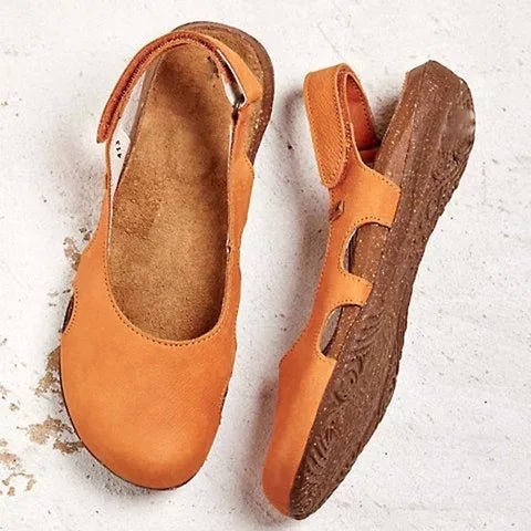 Women's Orthopedic Cushioned Slingback Sandals - Orange