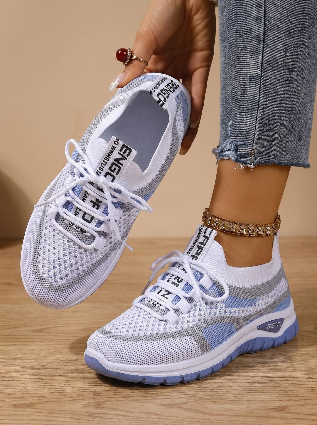 Women's Orthopedic Lace-Up Breathable Mesh Sneakers