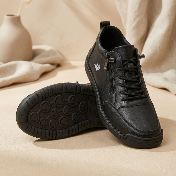 Women's Orthopedic Lace-Up Side-Zip Low-Top Sneakers