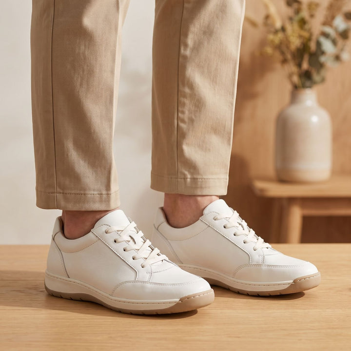 Women's Orthopedic Lace-Up Side-Zip Low-Top Sneakers