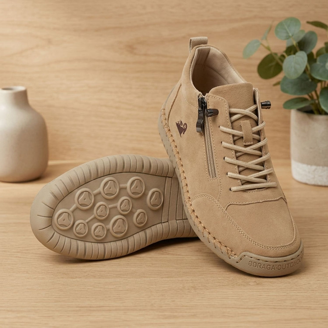 Women's Orthopedic Lace-Up Side-Zip Low-Top Sneakers