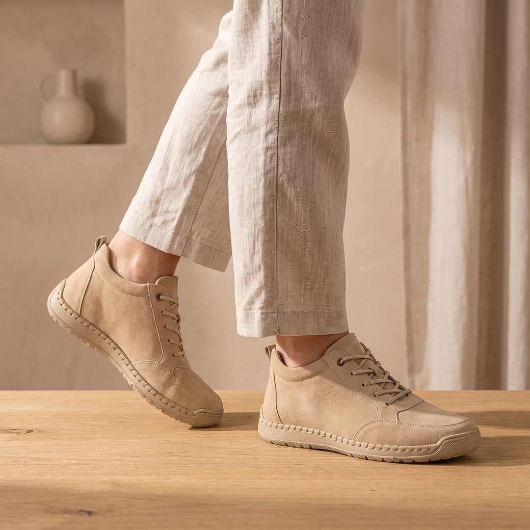 Women's Orthopedic Lace-Up Side-Zip Low-Top Sneakers