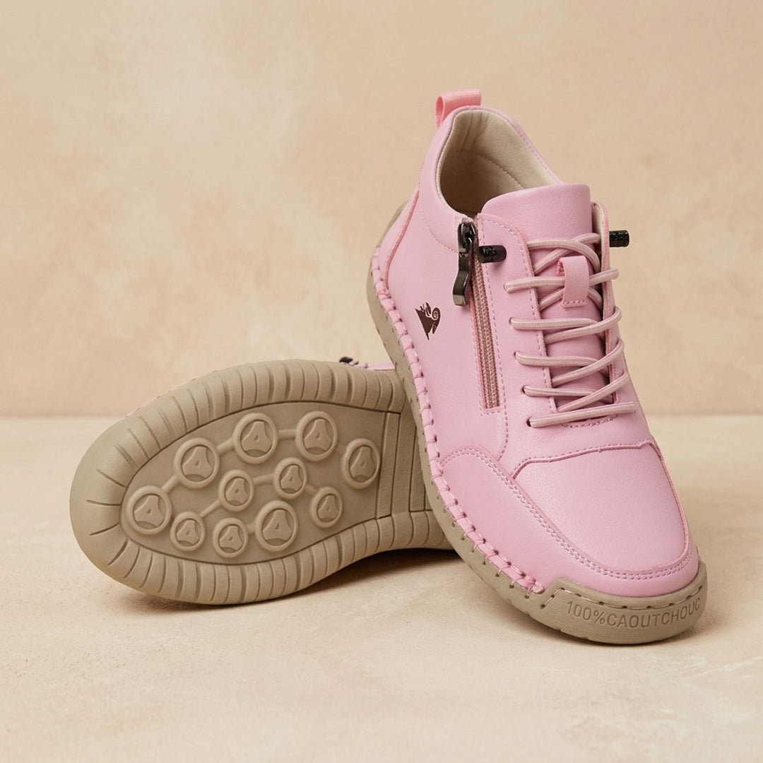 Women's Orthopedic Lace-Up Side-Zip Low-Top Sneakers