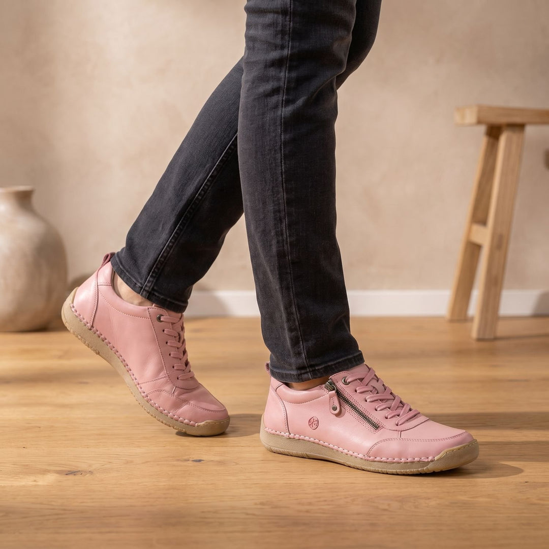 Women's Orthopedic Lace-Up Side-Zip Low-Top Sneakers