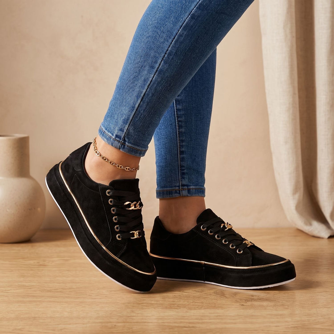 Women's Orthopedic Lace-Up Supportive Platform Sneakers