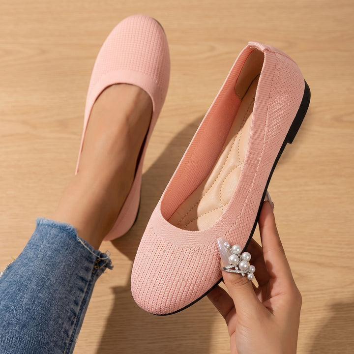 Women's Orthopedic Slip-On Knit Ballet Flats - Pink