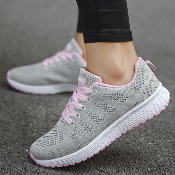 Women's Orthopedic Wide Toe Box Breathable Mesh Lace-Up Sneakers