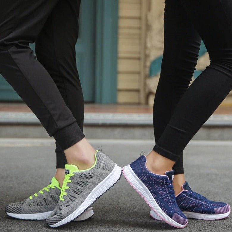 Women's Orthopedic Wide Toe Box Breathable Mesh Lace-Up Sneakers