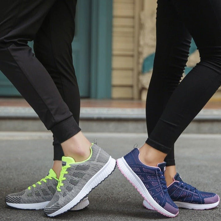 Women's Orthopedic Wide Toe Box Breathable Mesh Lace-Up Sneakers